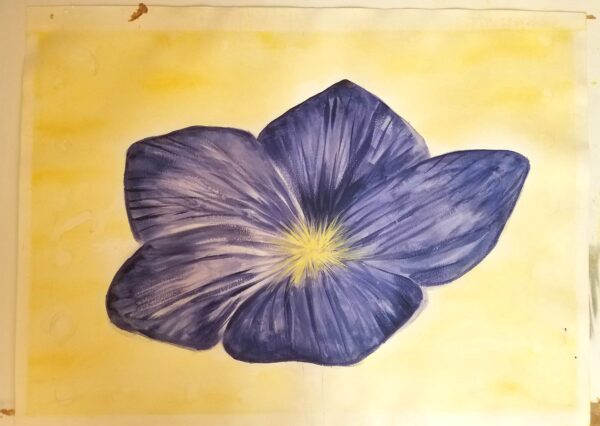 Flax Flower - 18" x 24" - Image 4