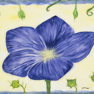 Flax Flower - 18" x 24"