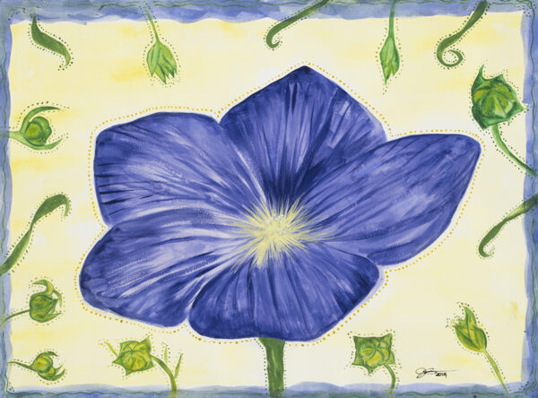 Flax Flower - 18" x 24"