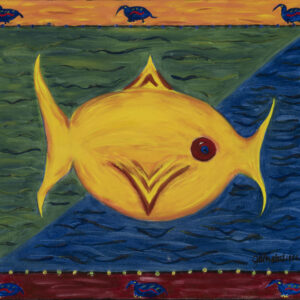 Yellow Fish - 14" x 18"