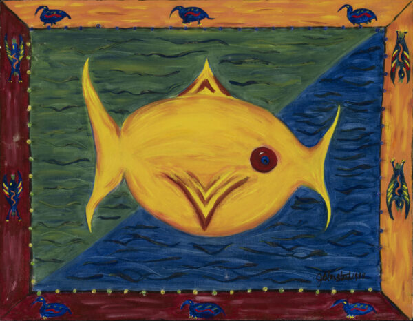 Yellow Fish - 14" x 18"