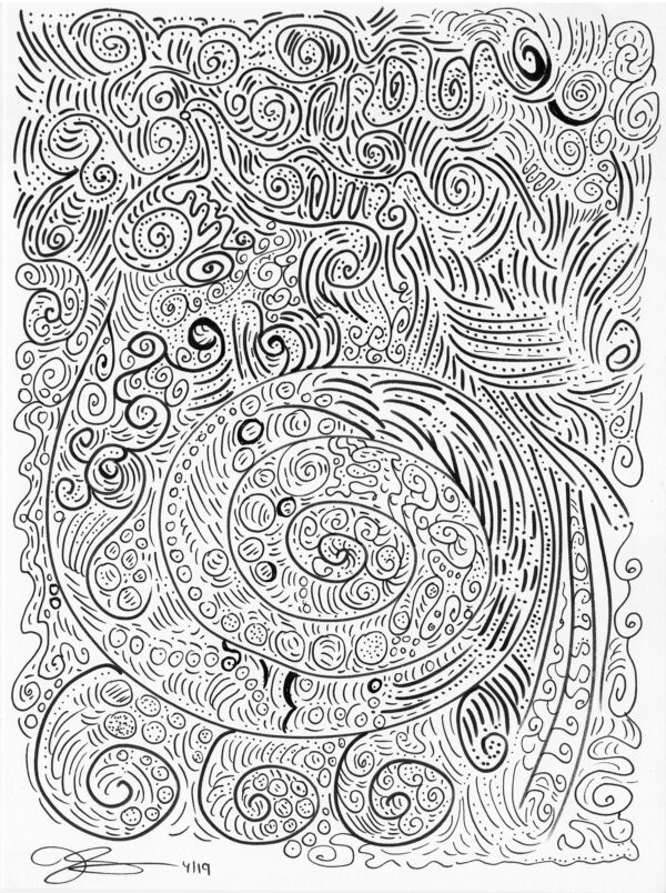 Clearing of Mind-9" x 12"