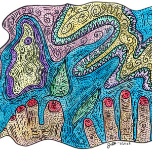 Edges of Me - 9" x 12"