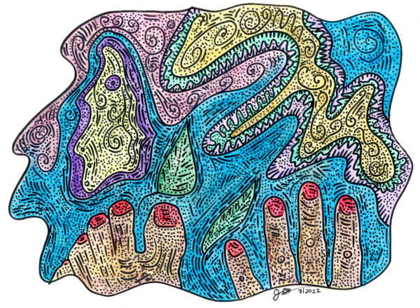 Edges of Me - 9" x 12"